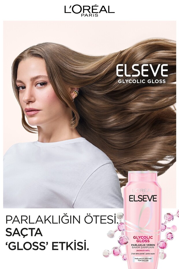 Glycolic Gloss Parlak Veren Saç Bakım Rutini Seti: Şampuan, Saç Kremi, Bakım Spreyi - 3