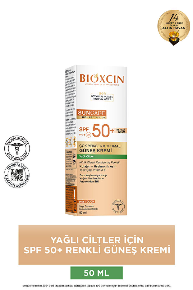 Suncare Tinted Sunscreen for Oily Skin Spf50+ 50ml