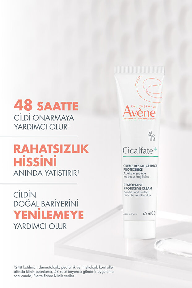 Cicalfate+ Yıpranmış ve Hassas Ciltler İçin Yatıştırıcı ve Onarıcı Bakım Kremi 40 ml - 4