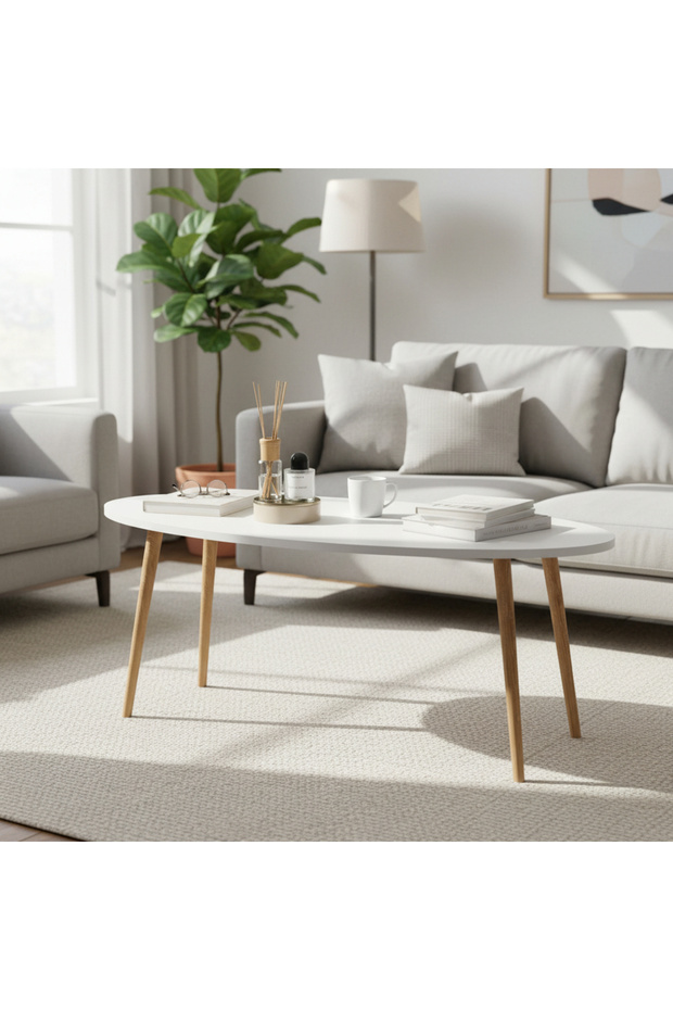 Orbit Orta Sehpa Beyaz - 4