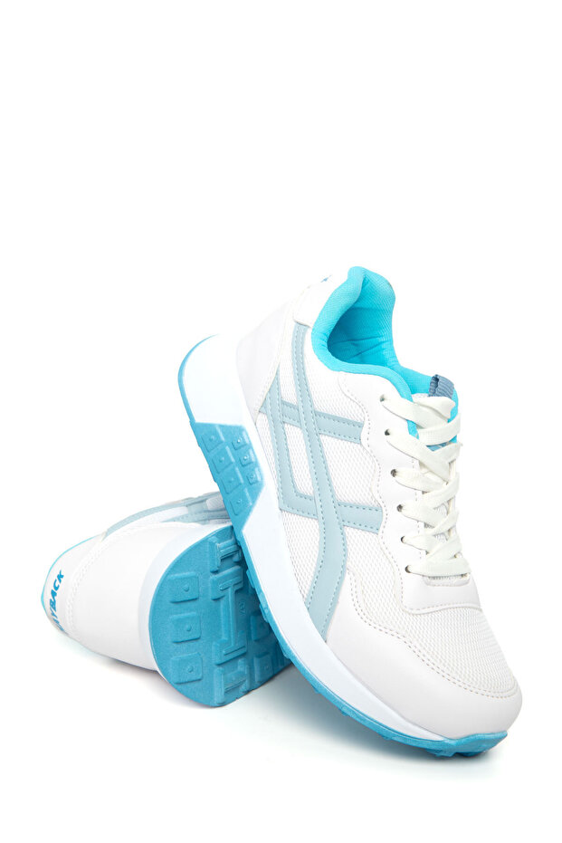 Weiß-Blauer Damen-Sneaker 20654 - 5