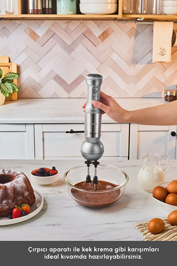 Mastermaid Prosteel Cam Mutfak Robotu Uzun Blender Ayaklı 6 Bıçaklı 2500 W Galaxy Grey - 10