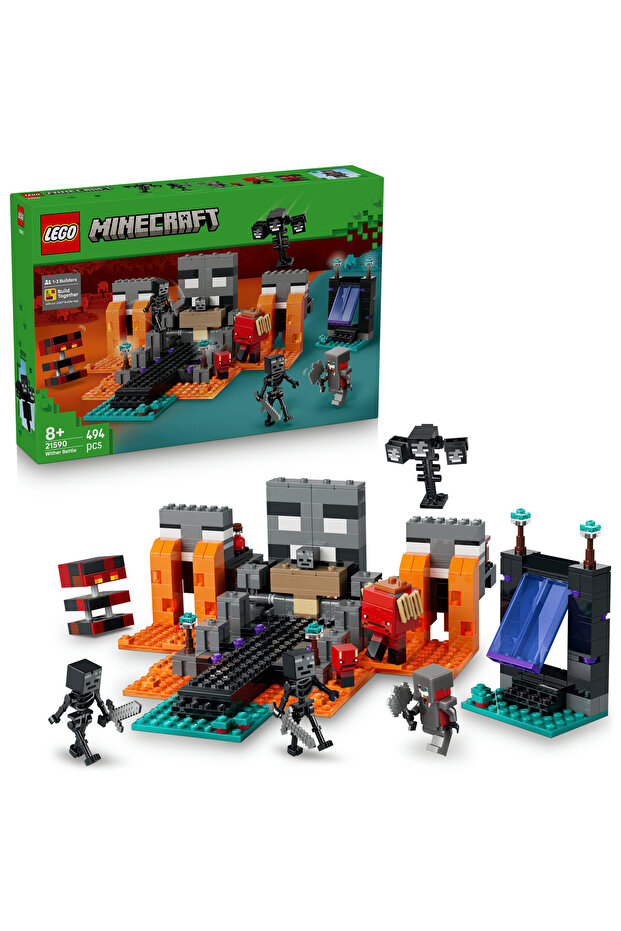 ® Minecraft® Wither Savaşı 21590 - 8 Yaş ve Üzeri Çocuklar için Oyuncak Yapım Seti (494 Parça)