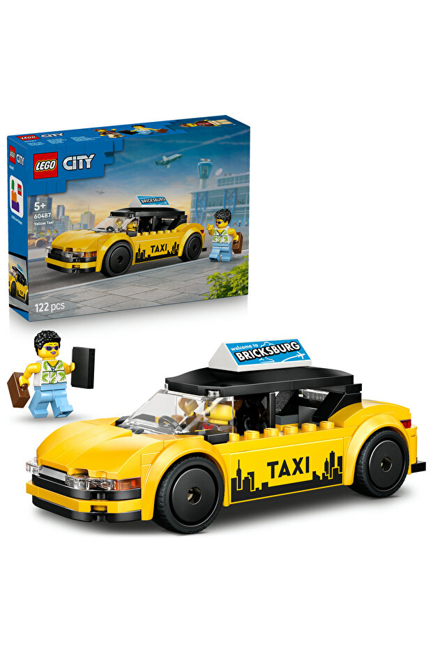 ® City Sarı Taksi 60487 - 5+ Yaratıcı Oyuncak Yapım Seti (122 Parça) - 1