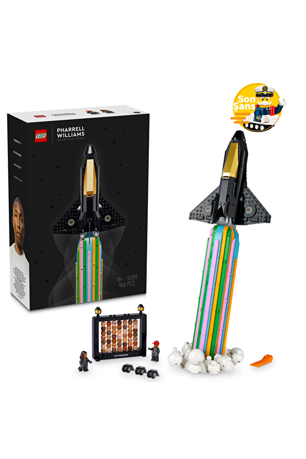 ® Icons Pharrell Williams ile Over the Moon 10391 - Yetişkinler için Model Yapım Seti (966 Parça) - 1