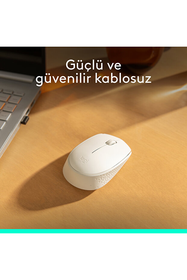 M171 USB Alıcılı Kablosuz Kompakt Mouse, Beyaz 910-006867 - 3