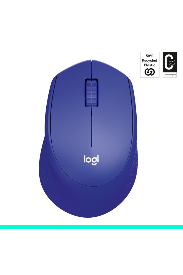 M330 Sessiz Kablosuz Optik Mouse, Mavi 910-004910 - 2