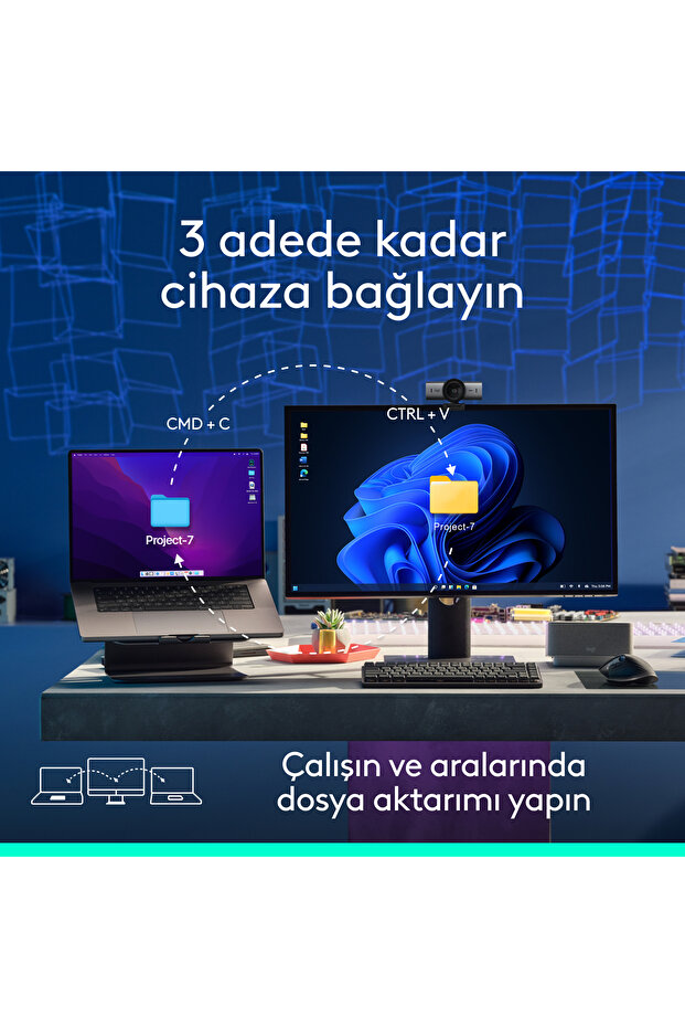 MX Master 3S Bluetooth Edition Performans 8000 DPI Optik Sessiz Kablosuz Mouse, Siyah 910-007501 - 9