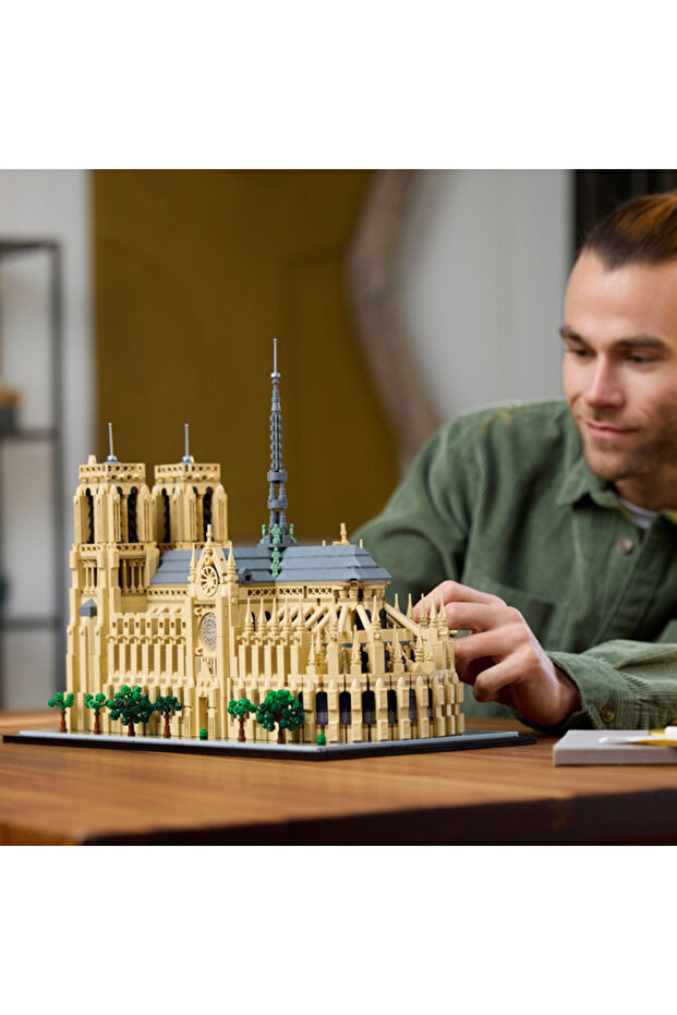 ® Architecture Notre Dame Katedrali 21061 - 18+ Dekoratif Model Yapım Setii (4383P) - 6