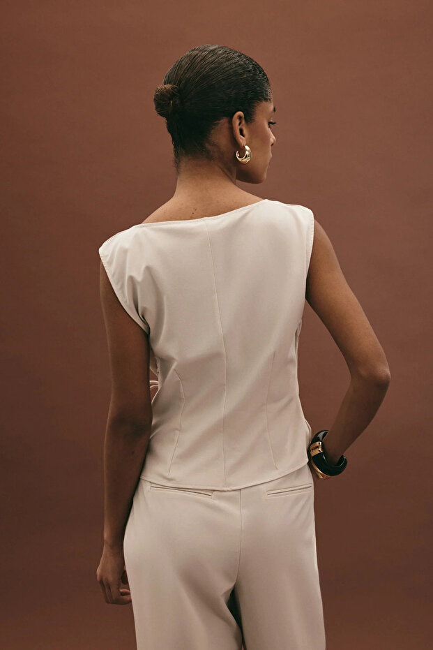 Lena Bluz - Taş - 8