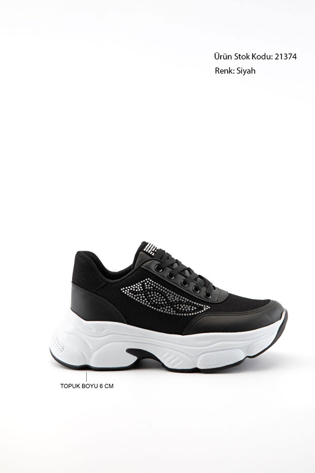 Schwarzer Damen-Sneaker 21374 - 2