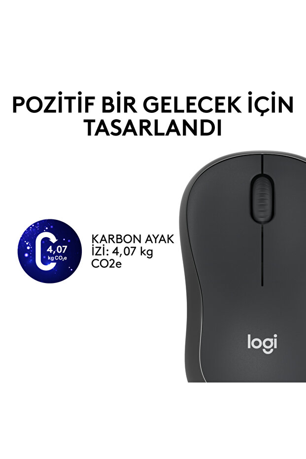 M221 Sessiz Kompakt Kablosuz Mouse, Siyah 910-006510 - 8