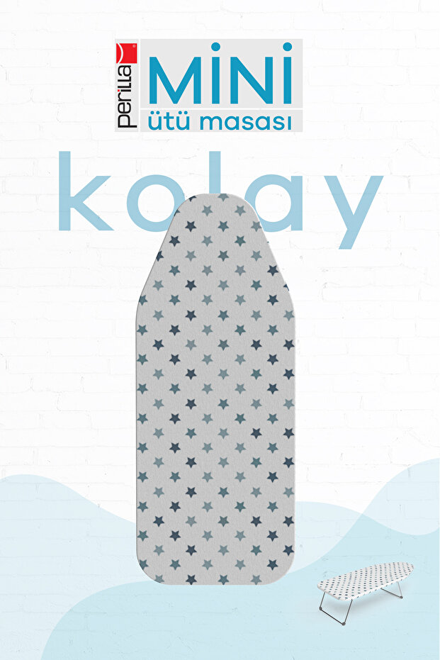 Mini Ütü Masası Pratik Ergonomik 30x74 cm Kompakt Tasarım - 3