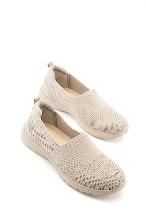 Bej Kadın Sneaker 21397 - 4