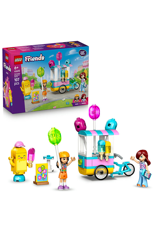 ® Friends Dondurma ve Balon Standı 42692 – 6+ Yaratıcı Oyuncak Yapım Seti (107 Parça) - 1