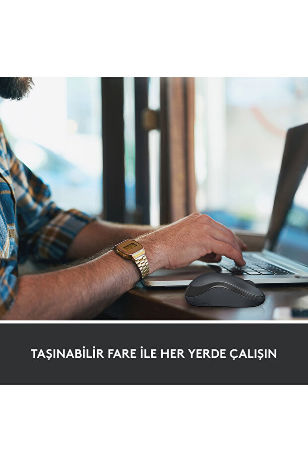 M221 Sessiz Kompakt Kablosuz Mouse, Siyah 910-006510 - 7