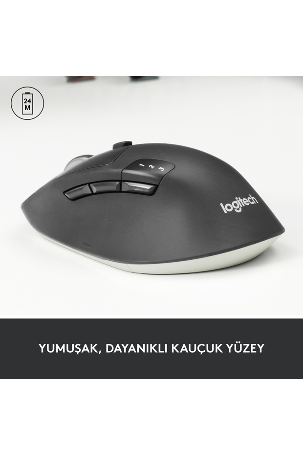 M720 Triathlon 1000 DPI Çoklu Cihaz Özellikli Kablosuz Mouse, Siyah 910-004791 - 3