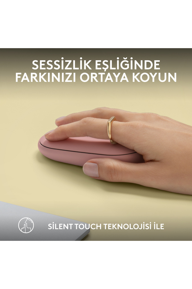 M350s Pebble 2 Bluetooth Kablosuz Sessiz Kompakt Mouse, Pembe 910-007014 - 6