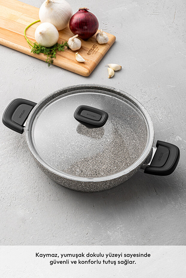 Stone 7 Parça Granit Tencere Seti - 3