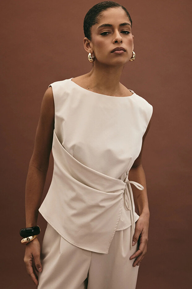 Lena Bluz - Taş - 4