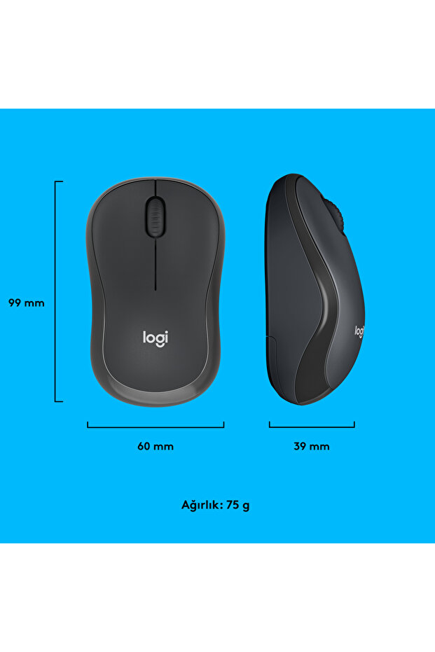 M220 Mouse Silent Silent Wireless Black Compact USB Receiver - 9