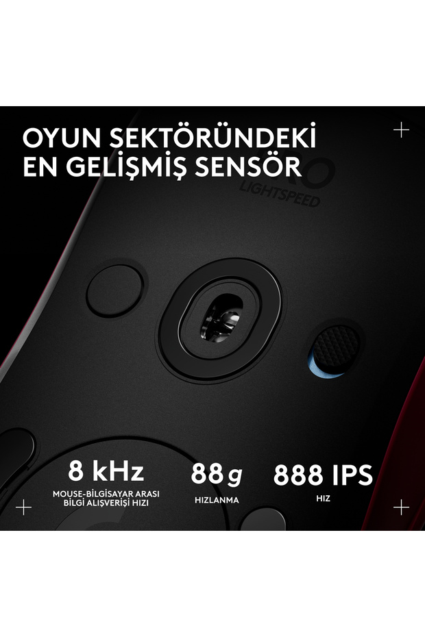 G PRO 2 LIGHTSPEED HERO 2 32K DPI Sensör PC/Mac için Kablosuz Oyuncu Mouse, Pembe 910-007310 - 5