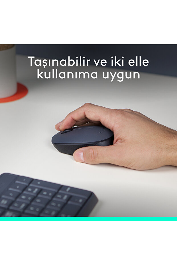 M170 USB Alıcılı Kablosuz Kompakt Mouse, Gri 910-004642 - 4
