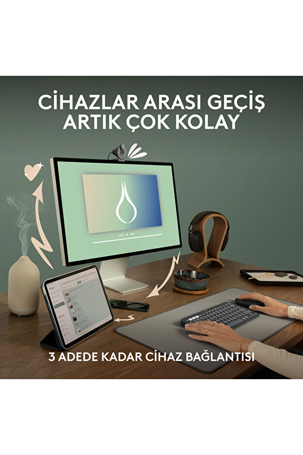 M350s Pebble 2 Bluetooth Kablosuz Sessiz Kompakt Mouse, Beyaz 910-007013 - 4