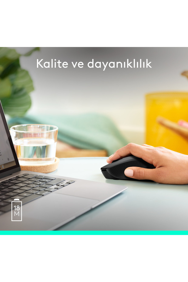 M280 Konforlu Kablosuz Optik Mouse, Siyah 910-004287 - 7