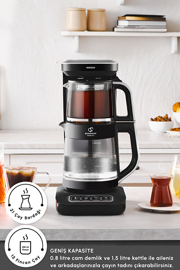 Çaysever Robotea Pro Connect 4 in 1 Konuşan Cam Çay Makinesi Silver - 6
