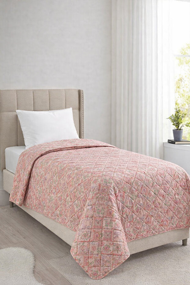 Sakura Fiber Filled Double Sided Single 160X220 cm Without Throw Pillow Single Pique Dusty Rose