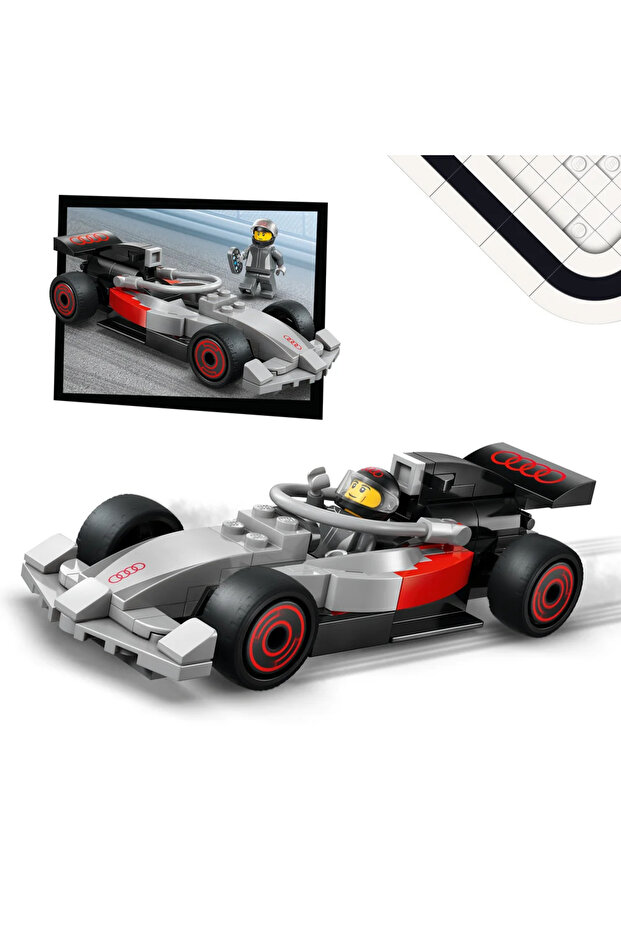 ® City Audi F1® Yarış Arabalı F1® Sergileme Kamyonu 60493 – 7 Yaş ve Üzeri Çocuklar için Oyuncak Yapım Seti (508 Parça) - 6