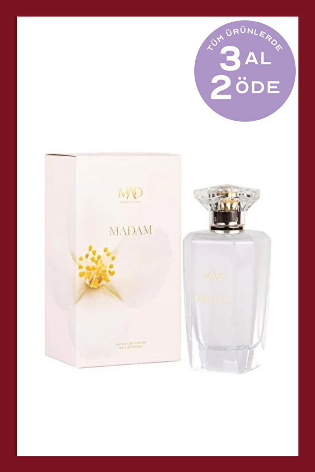 Mad Parfüm Madam Amour 100 ML Kadın Parfüm | Çiçeksi . Vanilya . Temiz