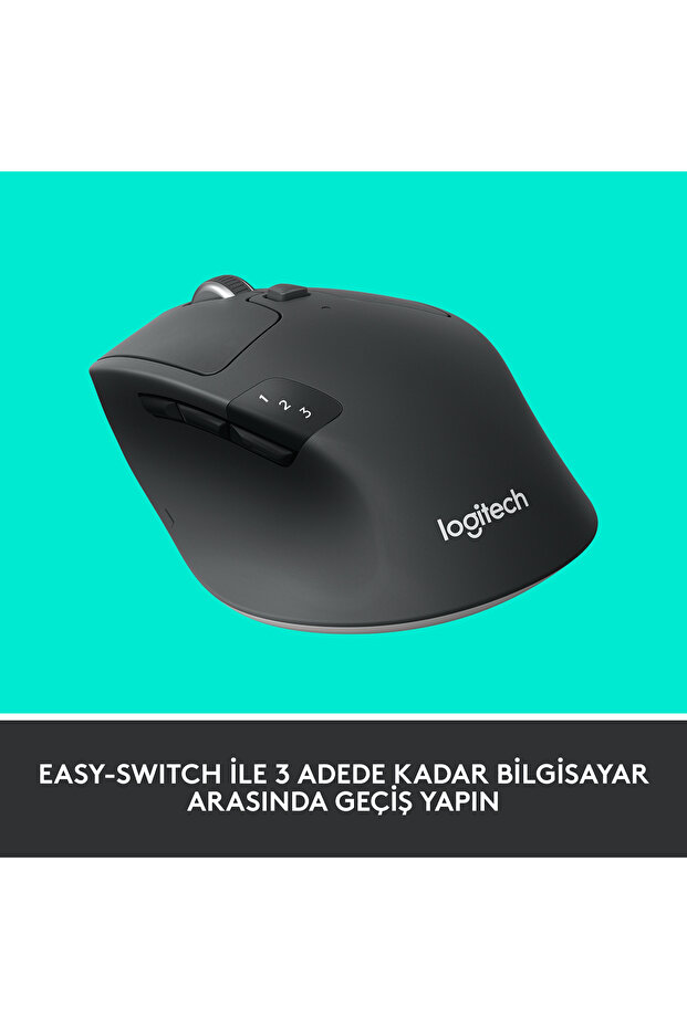 M720 Triathlon 1000 DPI Çoklu Cihaz Özellikli Kablosuz Mouse, Siyah 910-004791 - 9