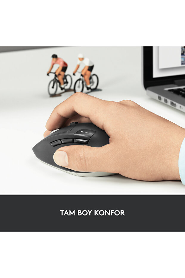 M720 Triathlon 1000 DPI Çoklu Cihaz Özellikli Kablosuz Mouse, Siyah 910-004791 - 8