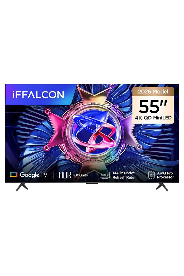 iFFALCON 55U95A 55 İnç Akıllı TV QD-Mini LED Google TV, 144Hz Yenileme Hızı (2026 Model)
