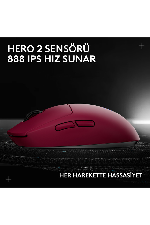 G PRO 2 LIGHTSPEED HERO 2 32K DPI Sensör PC/Mac için Kablosuz Oyuncu Mouse, Pembe 910-007310 - 12