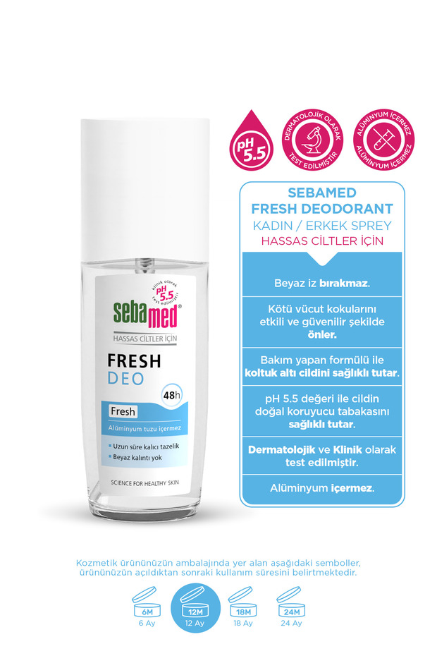 Fresh Ferahlık Deo 75 ml Hassas Ciltler İçin Aluminyumsuz 48 Saat Koruma - 2