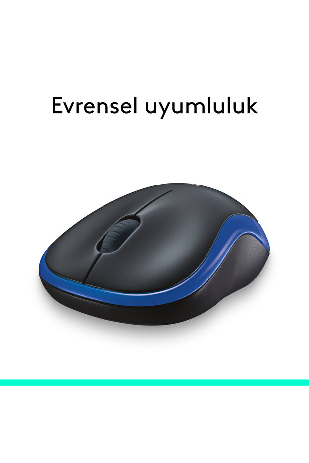 M185 USB Alıcılı Kompakt Kablosuz Mouse, Mavi 910-002236 - 8