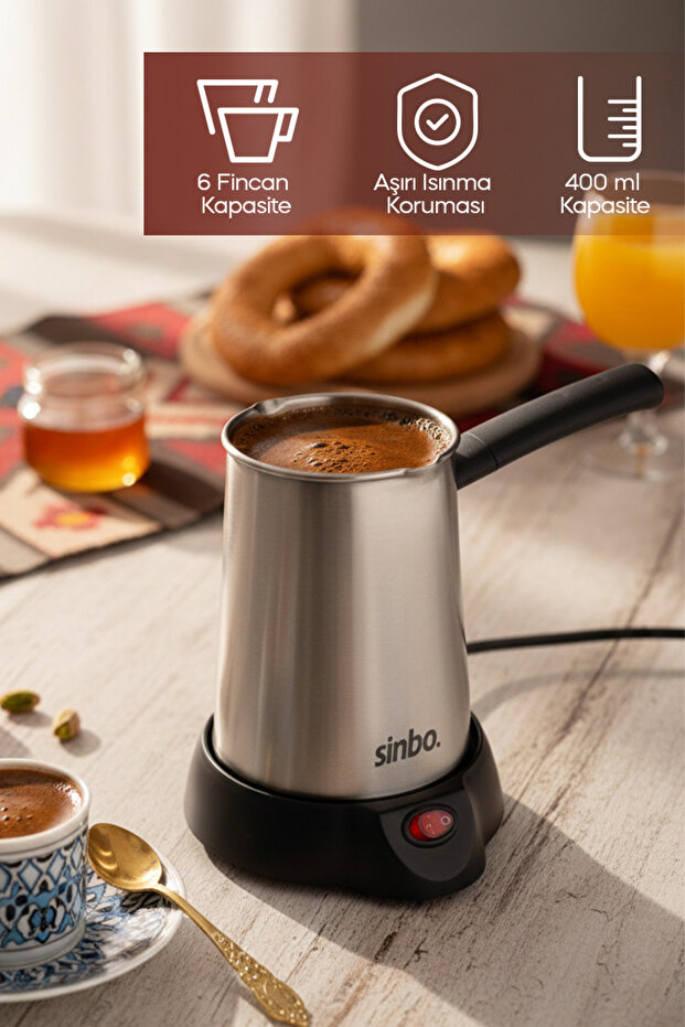 Sinbo Scm-2958 Elektrikli Cezve - İnox