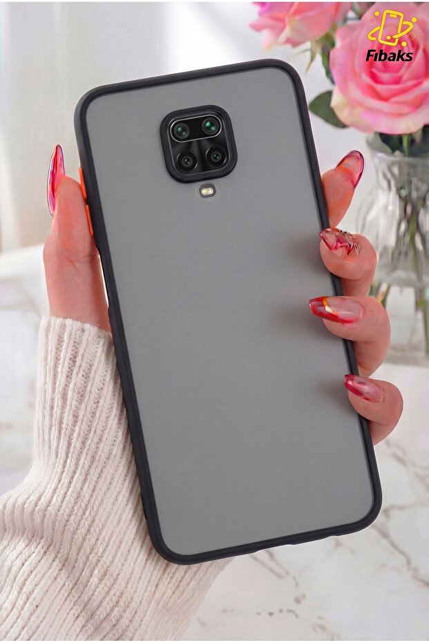 حافظة Redmi Note 9 Pro/9S مصنوعة من السيليكون الملون غير اللامع مع حماية للكاميرا