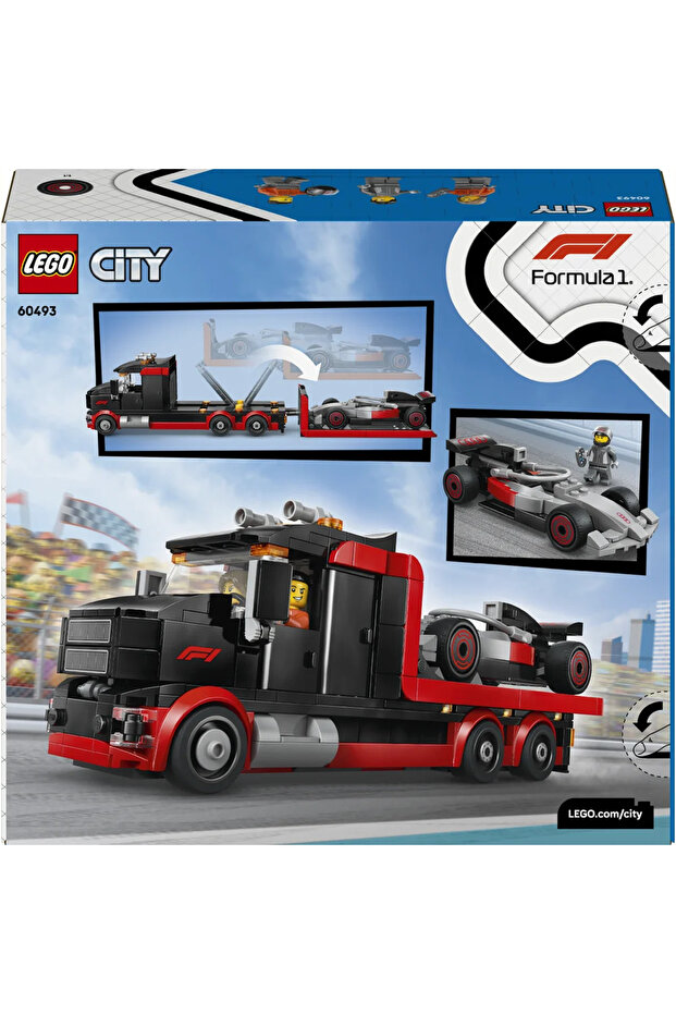 ® City Audi F1® Yarış Arabalı F1® Sergileme Kamyonu 60493 – 7 Yaş ve Üzeri Çocuklar için Oyuncak Yapım Seti (508 Parça) - 8