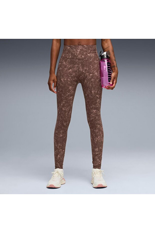 W Cloudspun Tight AOP - HW FL شوكولاتة