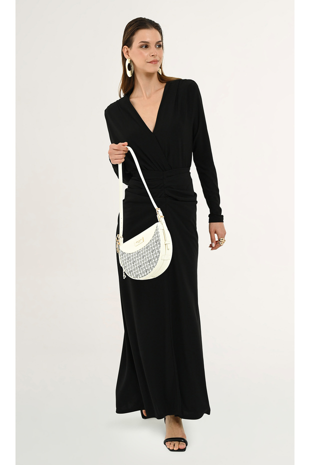 Limited Edition White Digital Monogram Women's Cross Shoulder Bag 05Po25Y10706