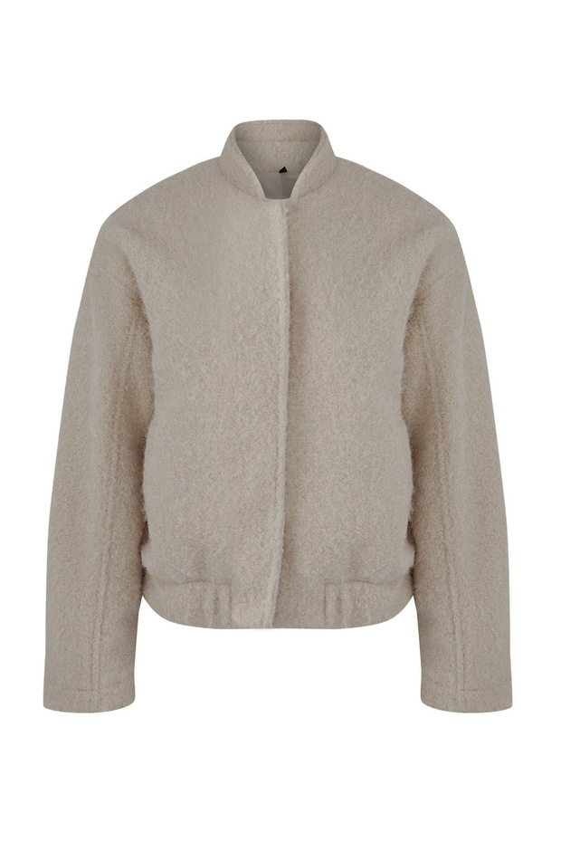 Ekru Regular Buklet İnce Ceket Mont TWOAW26MO00109 - 6