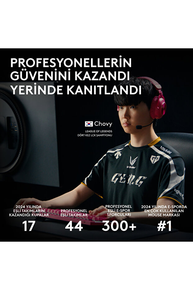 G PRO 2 LIGHTSPEED HERO 2 32K DPI Sensör PC/Mac için Kablosuz Oyuncu Mouse, Siyah 910-007296 - 4
