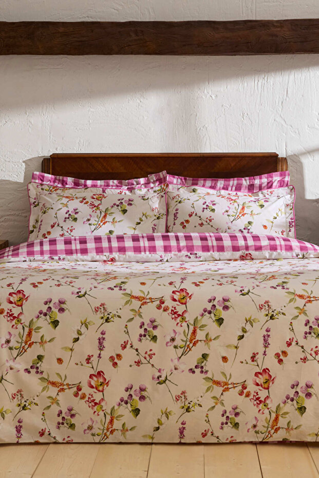 Berry Hills Double Duvet Cover Set Plum