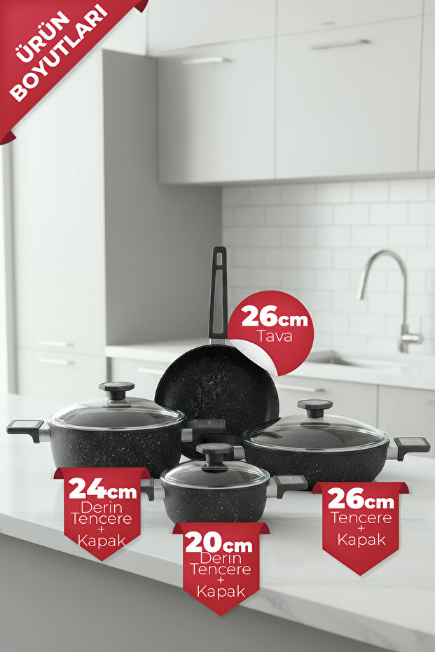 Vortex Galaxy 7 Parça Tencere Seti - 3