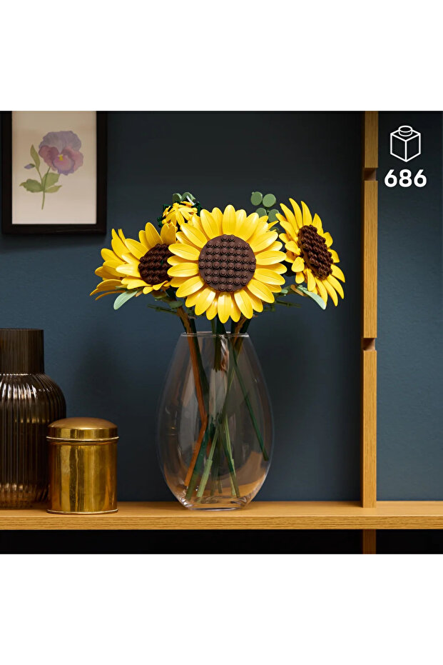 ® Botanicals Ayçiçeği Buketi 11502 - Yetişkinler için Dekoratif Model Yapım Seti (686 Parça) - 3