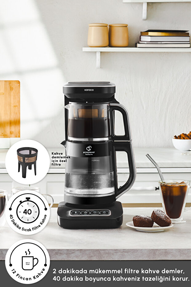 Çaysever Robotea Pro Connect 4 in 1 Konuşan Cam Çay Makinesi Silver - 4